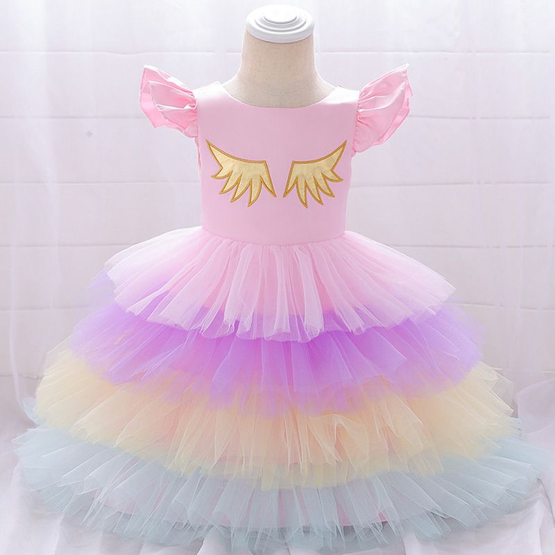 Sugar Rush - Unicorn Cap Sleeve Party Dresses - Pink