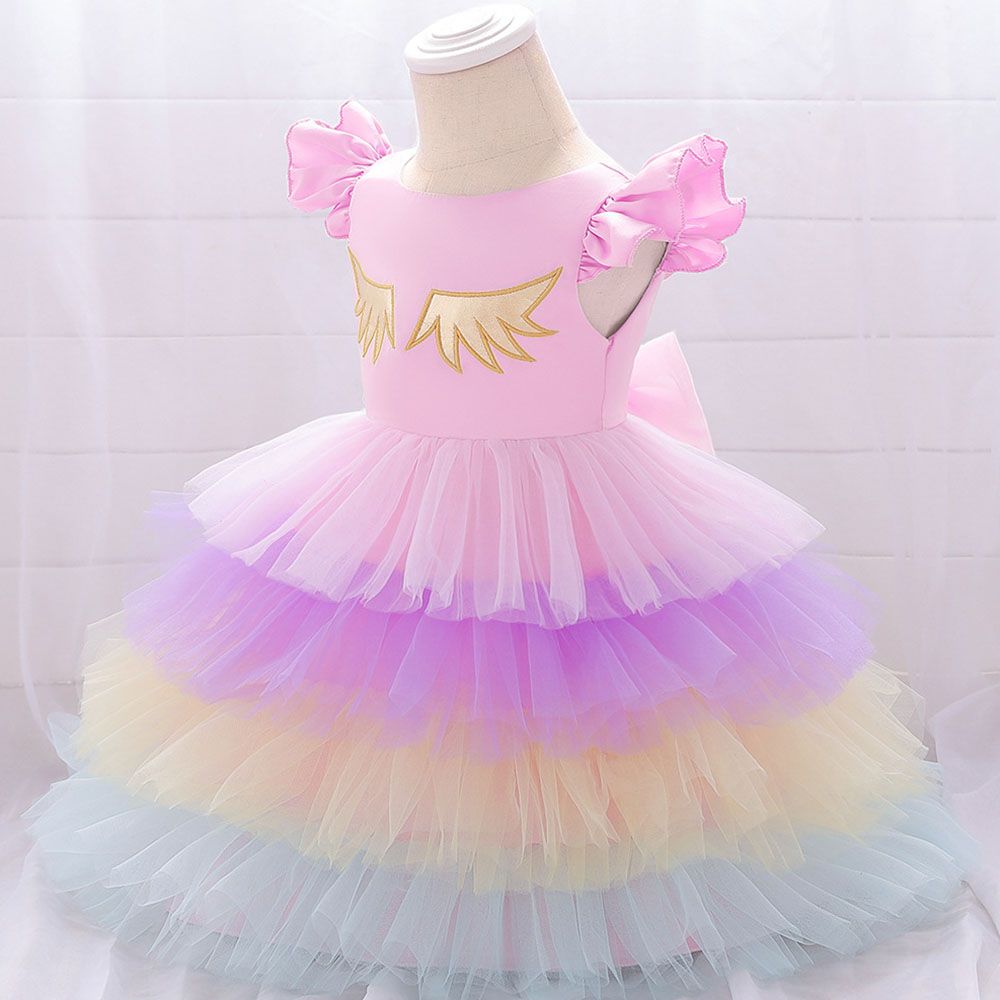 Sugar Rush - Unicorn Cap Sleeve Party Dresses - Pink