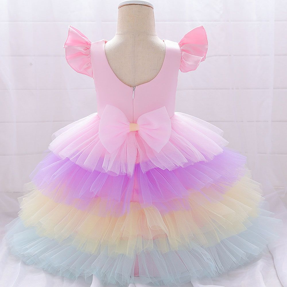 Sugar Rush - Unicorn Cap Sleeve Party Dresses - Pink