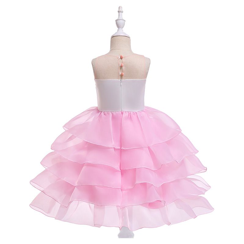 Super Cute - Unicorn Sleeveless Party Dress - Pink