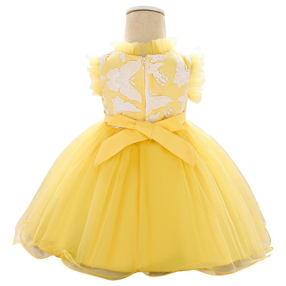 Sugar Rush - Lovely Yellow Sleeveless Party Dress_0m-24m