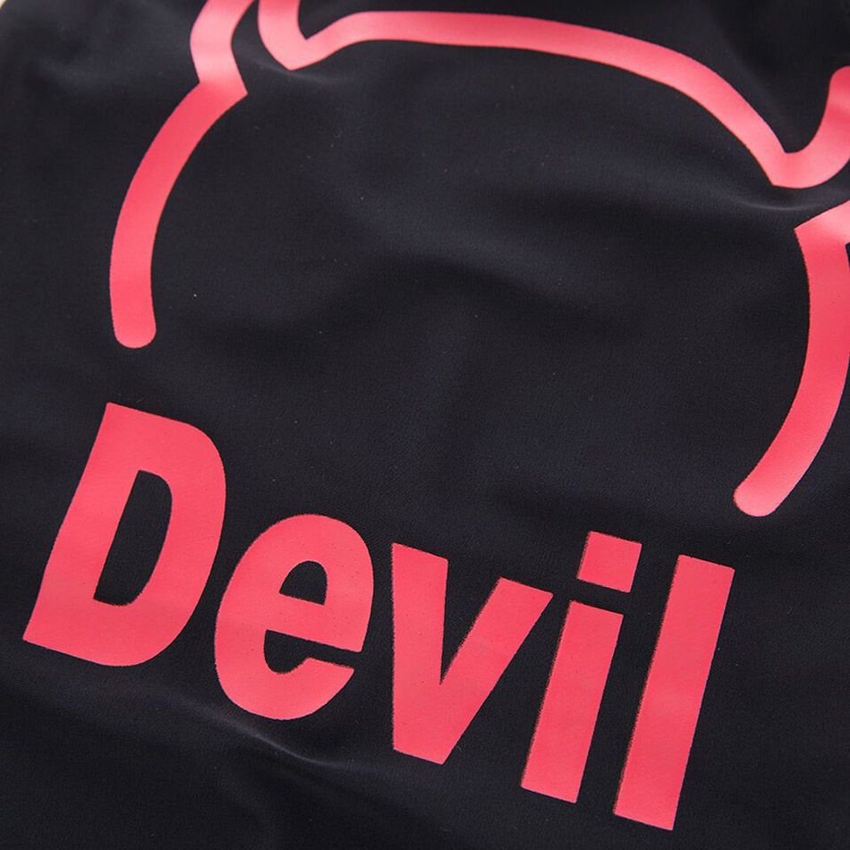 Super Cute - Devil-Themed 1-pc Wetsuit + Swimcap