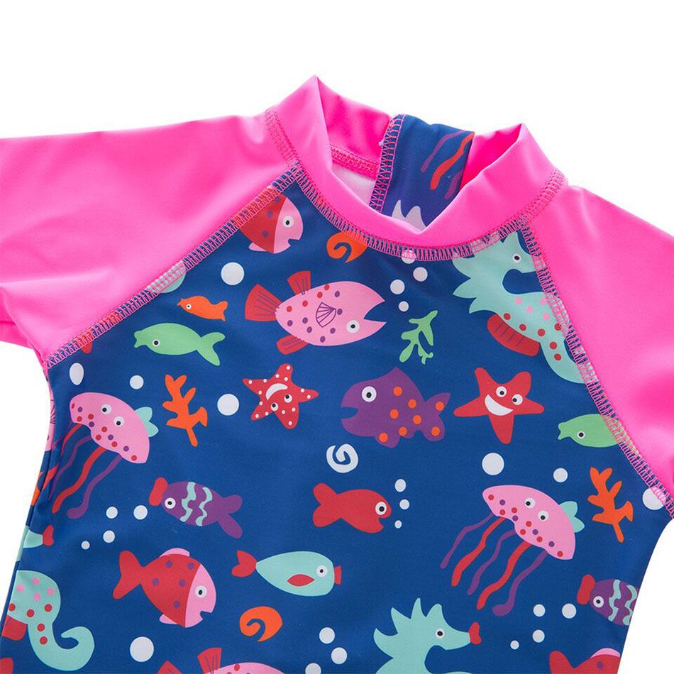 Sugar Rush - Multi-Color Print Bodysuit + Swimcap