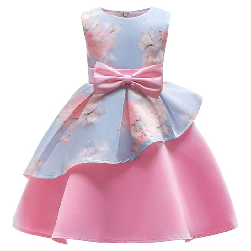 Sugar Rush - Colorblocked Party Dress - Blue