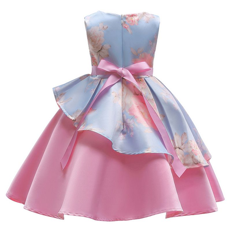 Sugar Rush - Colorblocked Party Dress - Blue