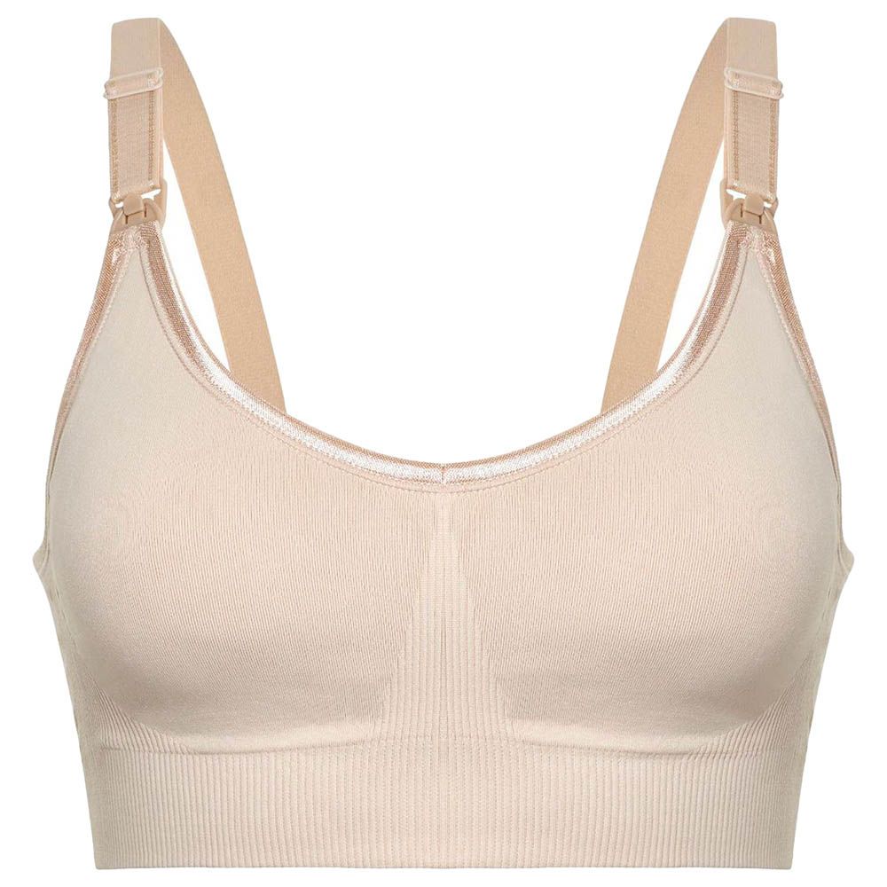 Blooming Blossom - Wire Free Nursing Bra - Beige