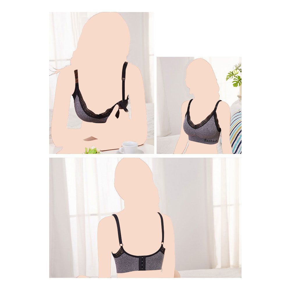 Blooming Blossom - Nursing Lace Bra - Black (Exclusive)