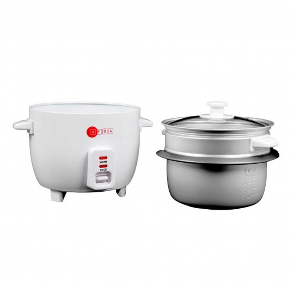 Afra - Japan Non-Stick Rice Cooker 1.0 L W/Inner Pot Glass Lid