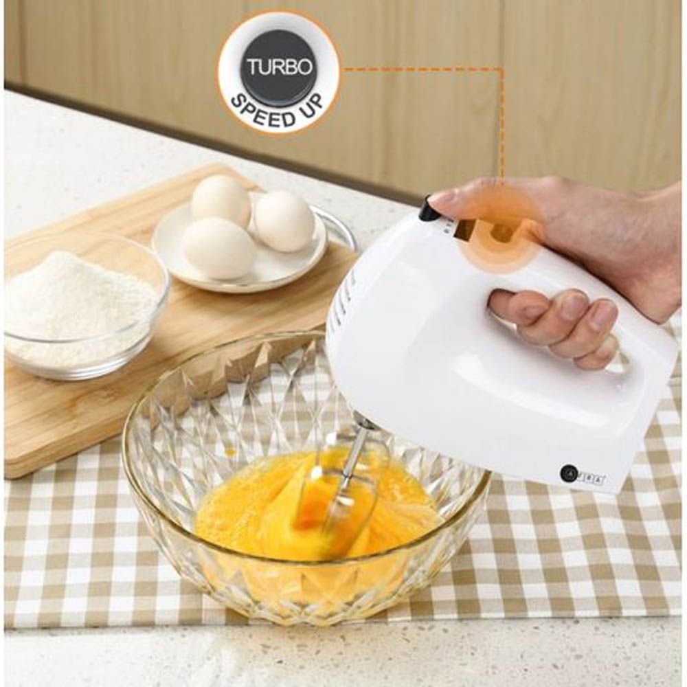 Afra - Japan Ejector Button With Safety Hand Mixer 250W - White