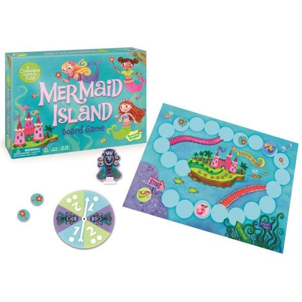 Peaceable Kingdom Mermaid Island Award Winning Cooperative Game of Adventure for Kids