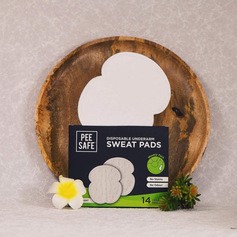 Pee Safe - Disposable Underarm Sweat Pads - Straight - 14pcs