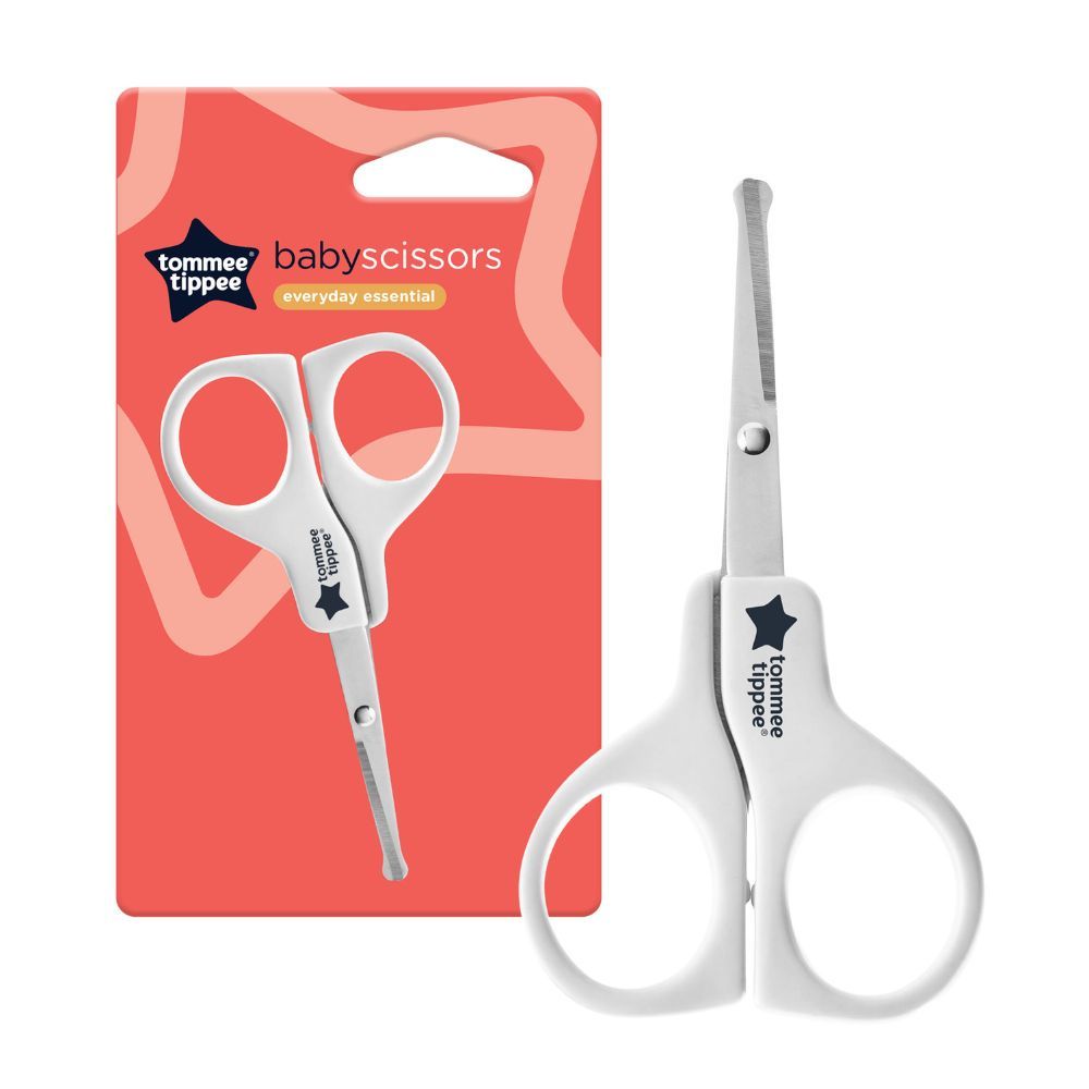 Tommee Tippee Baby Brush & Comb - White, Nail Scissors - White And Nail Clippers - White - Package May Vary