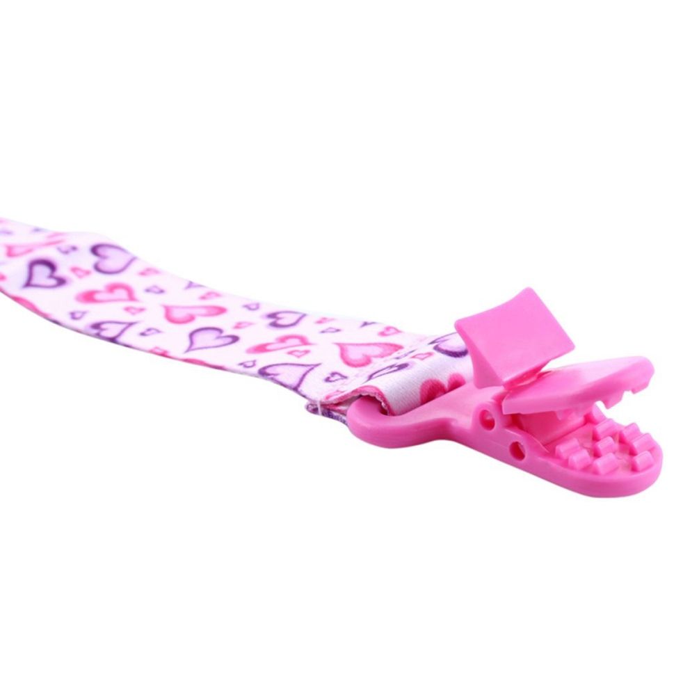 Pixie - Pacifier Holder Heart Print (Pack of 4)