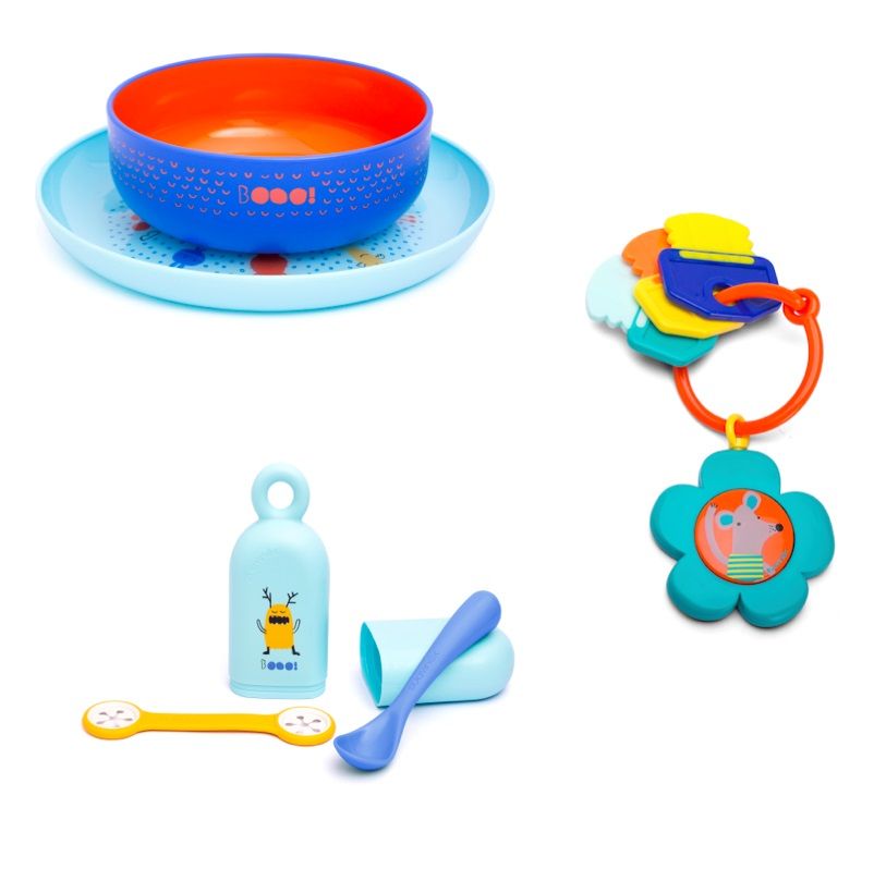 Suavinex - Baby Little Fox Meal Set with Free Musical Teething Ring