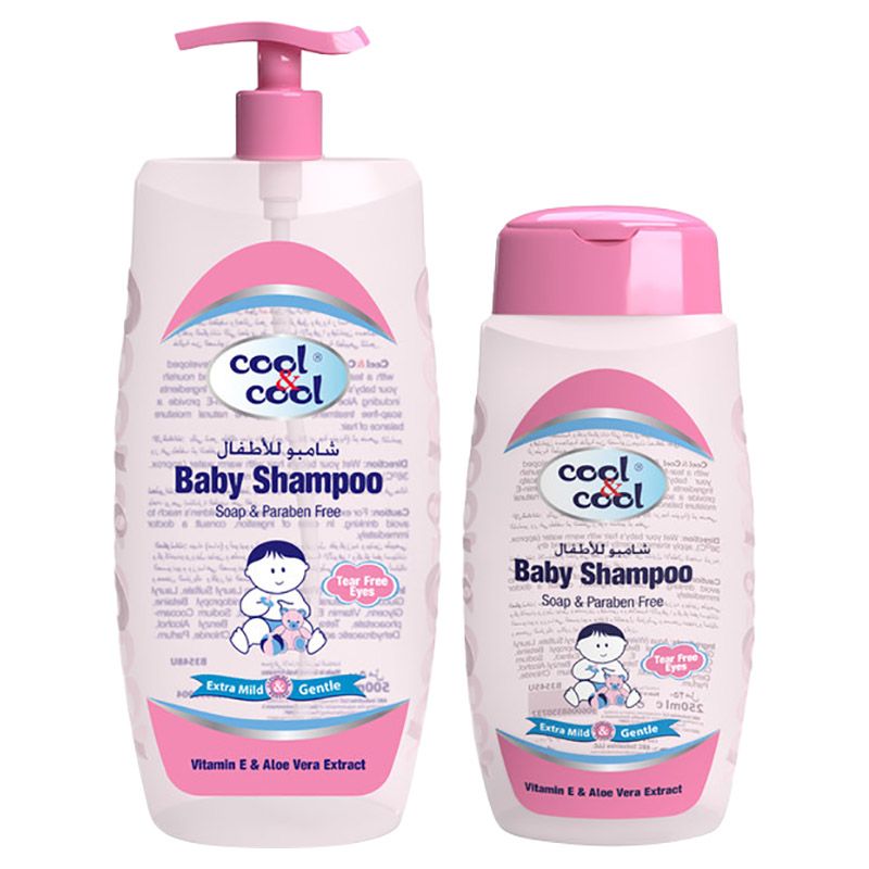 Cool & Cool Baby Shampoo 500ml + 250ml Free