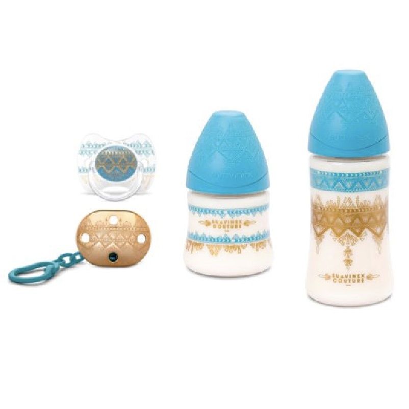 Suavinex - Haute Ethnic Gift Set - Light Blue