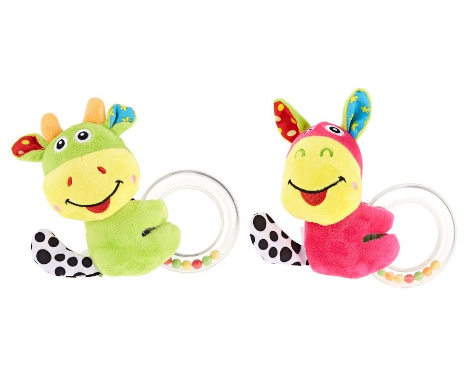 Pixie Cattle Rattle Toy + Donkey Rattle Toy