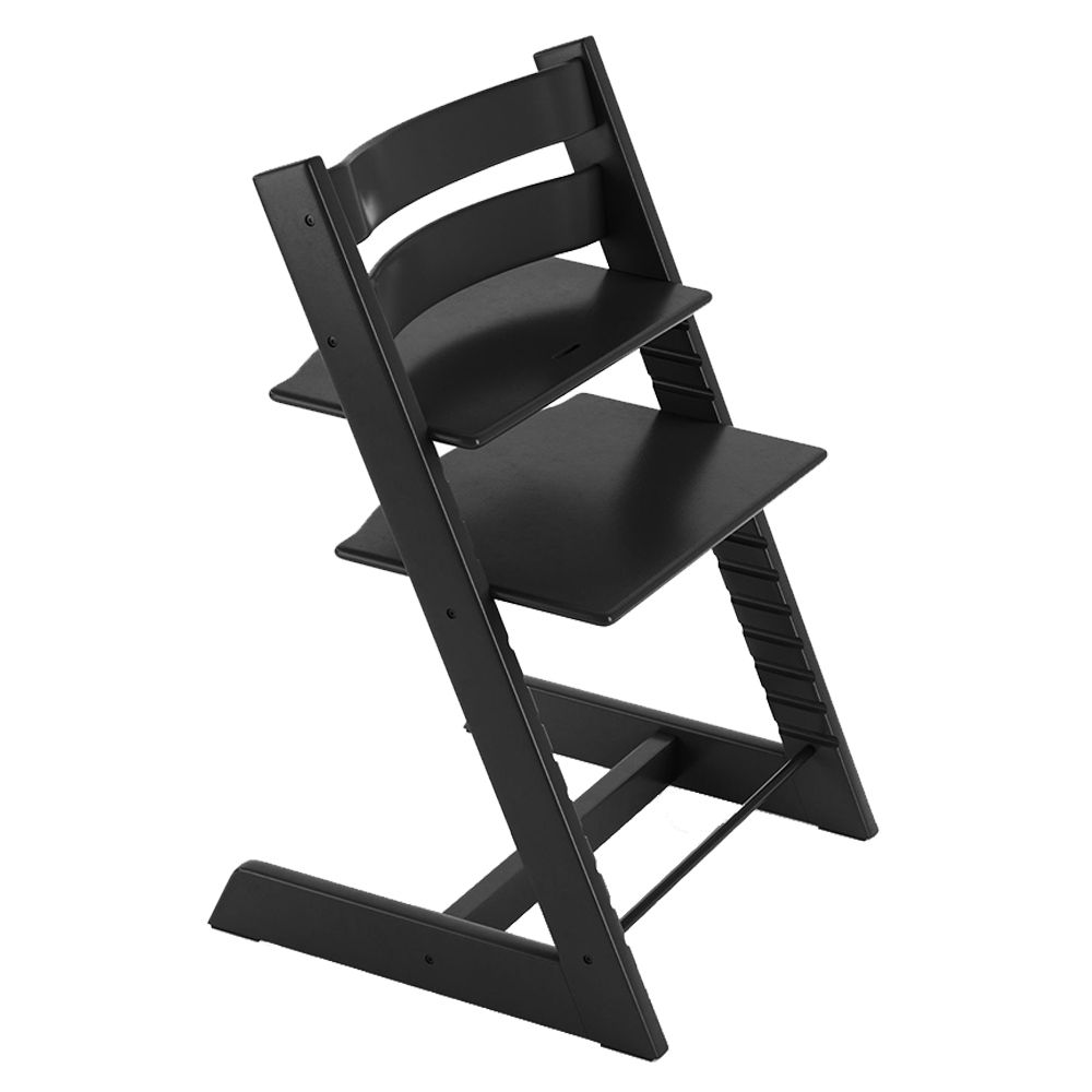 Stokke - Tripp Trapp Baby Set + Wooden Chair - Black