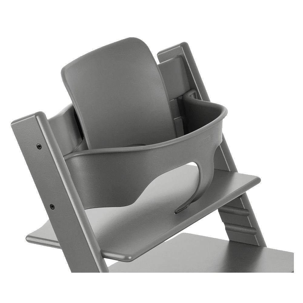 Stokke - Tripp Trapp Baby Set + Wooden Chair - Storm Grey