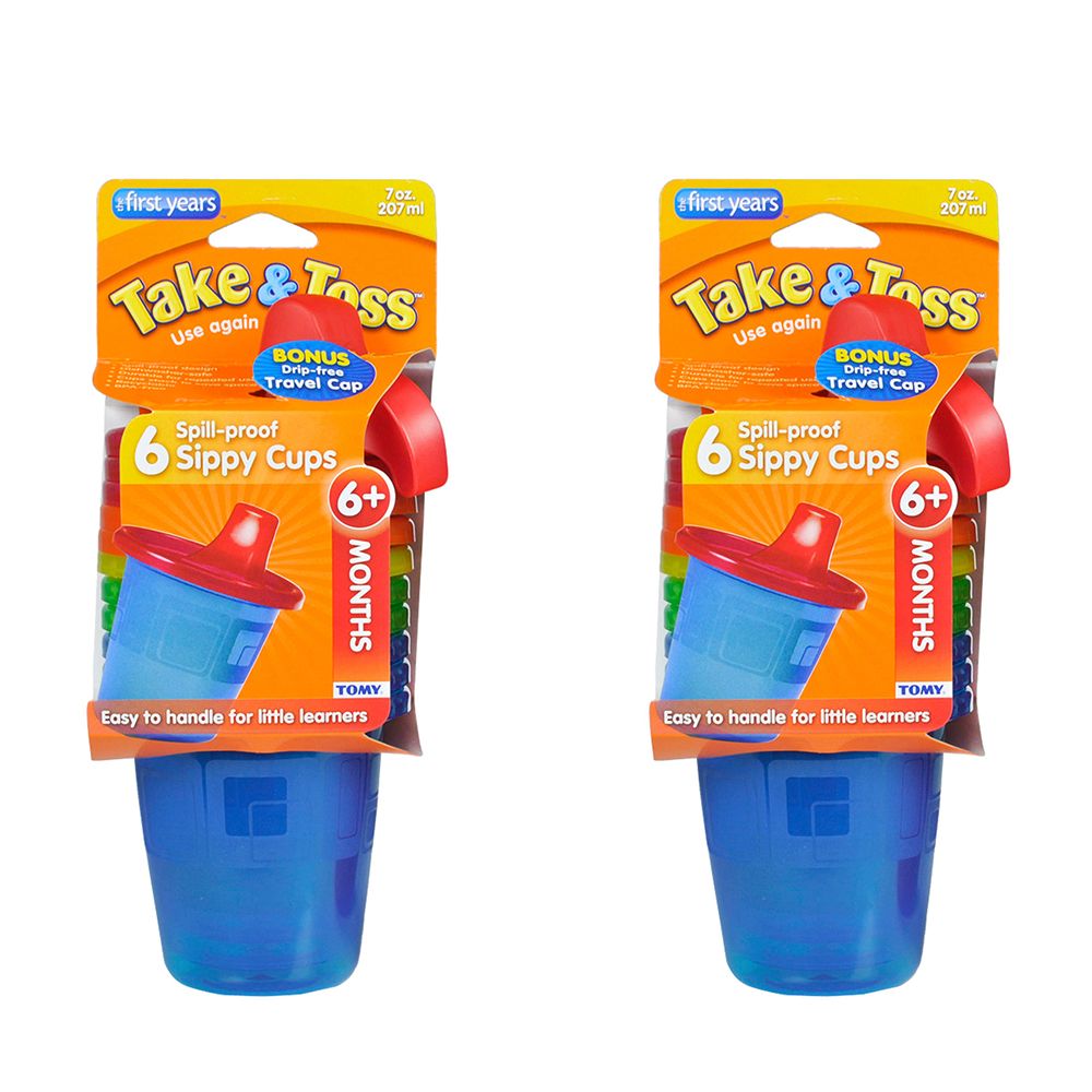 The First Years - Take & Toss - Spill-Proof Cups 7oz. - Bundle of 2