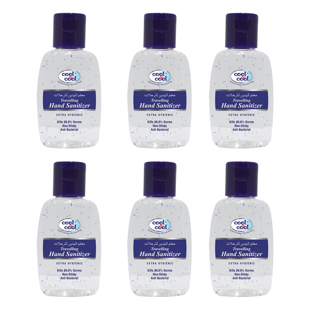 Cool & Cool - Hand Sanitizer Travelling 60ml - Pack of 6