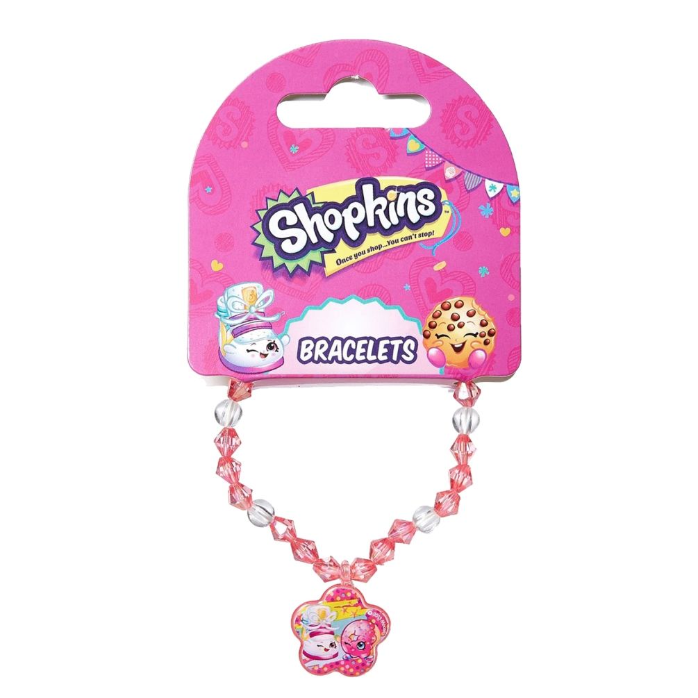 Shopkins - Bracelets Pink & Hair Band  Multicolor Combo