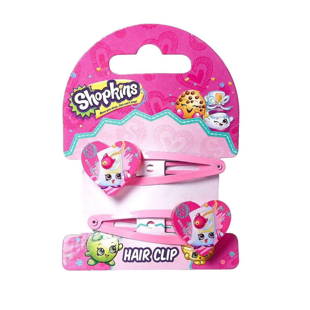 Shopkins - Hair Clip Pink & Pony Band Pink Combo