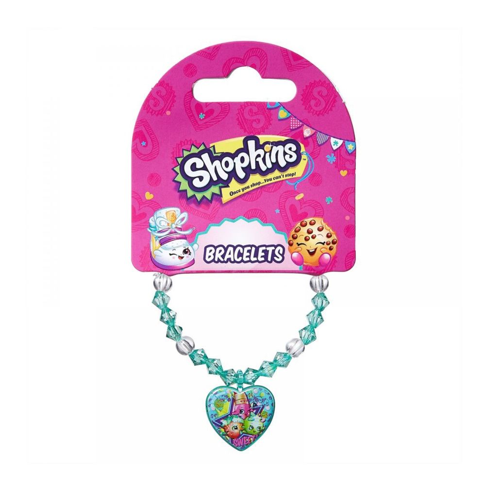 Shopkins - Bracelets Green & Hair Clips  MultiColor Combo