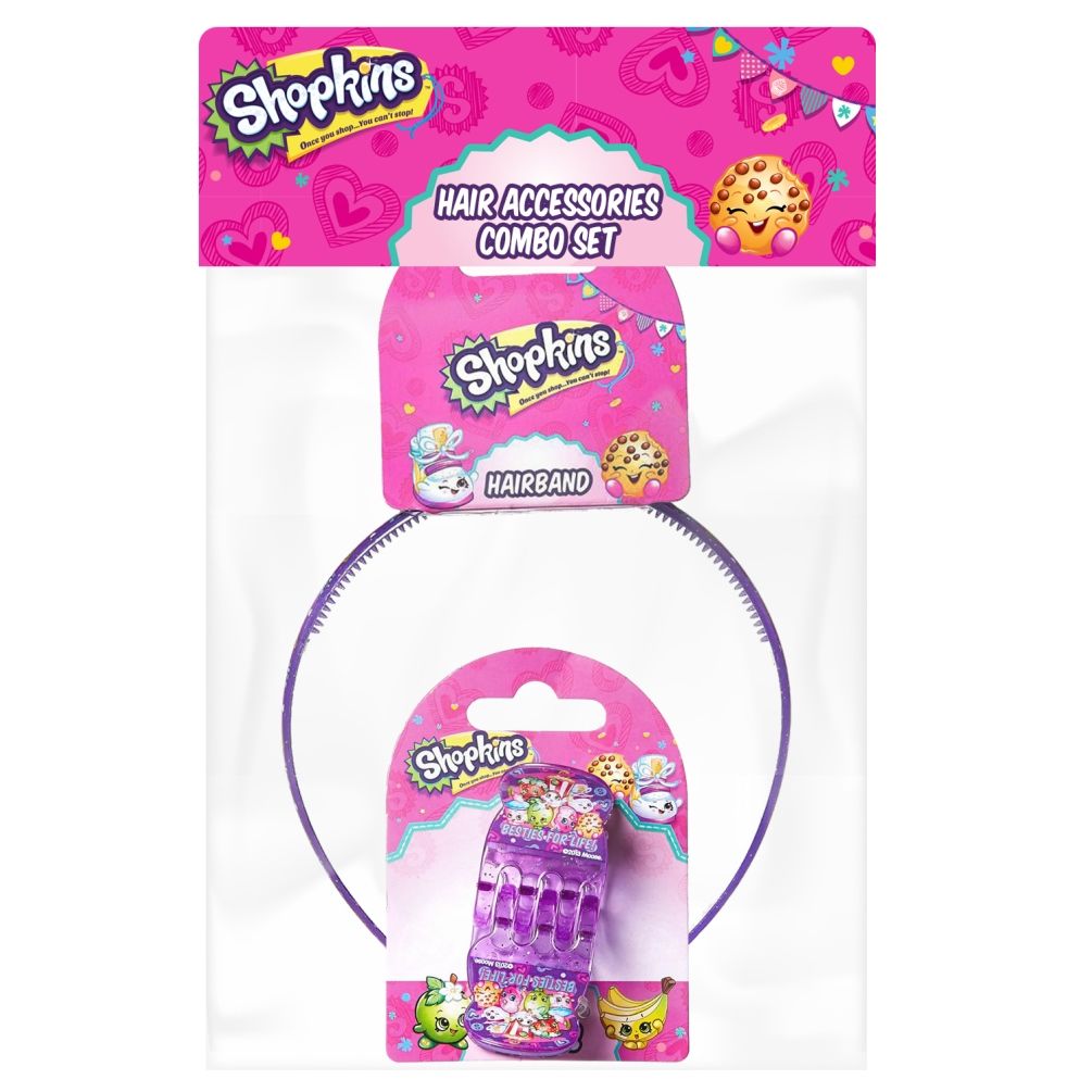 Shopkins - Hair Claws Lavender & Hair Band Lavender Combo