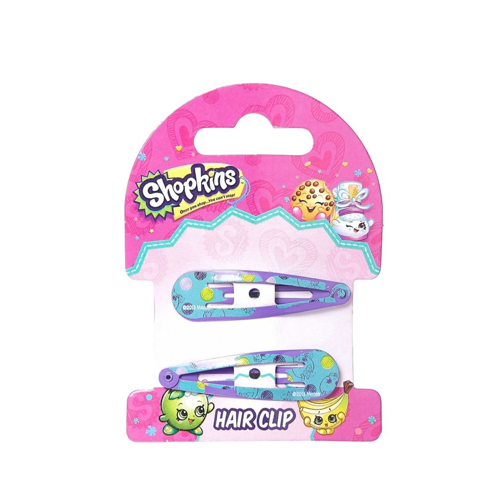 Shopkins - Hair Band White & Hair Clips Green Combo