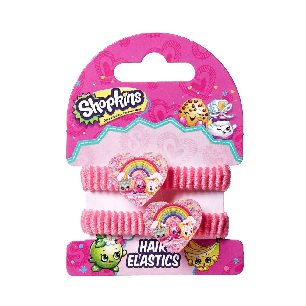 Shopkins - Hair Claws Lavender & Pony Band Pink rainbow Combo