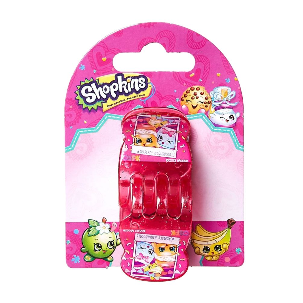 Shopkins - Hair Claws Pink & Pony Band Lavender Combo