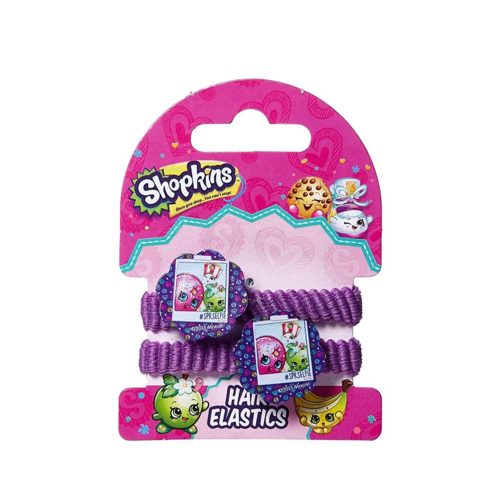 Shopkins - Hair Claws Pink & Pony Band Lavender Combo