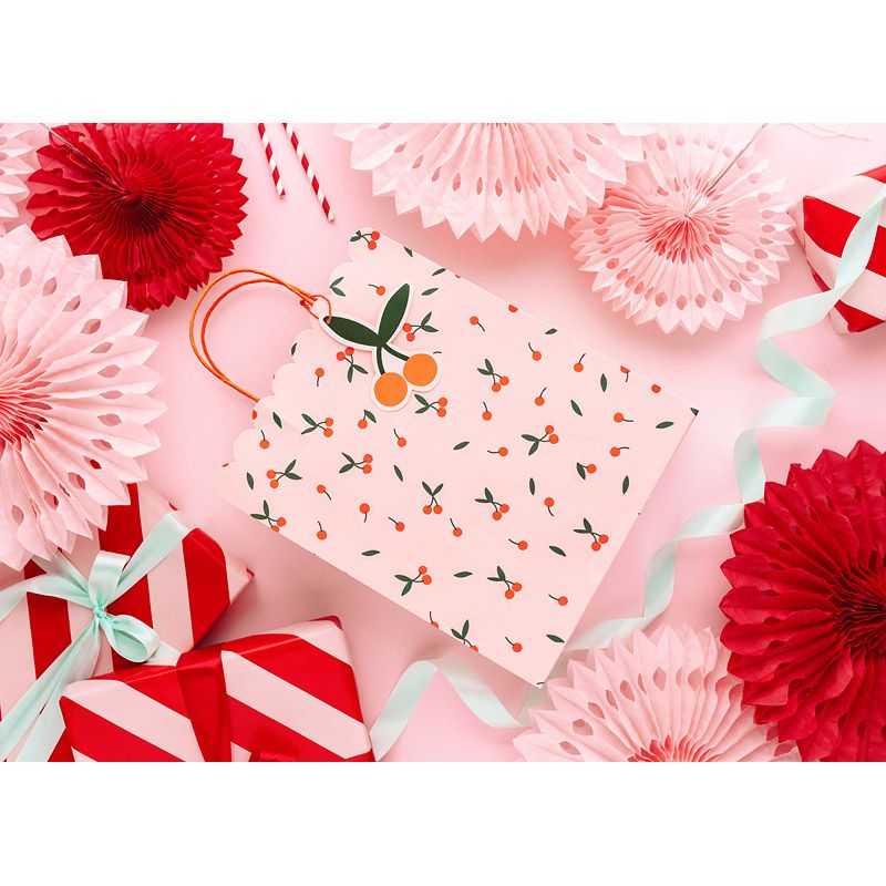 Party Deco - Gift Bag Cherries - Orange