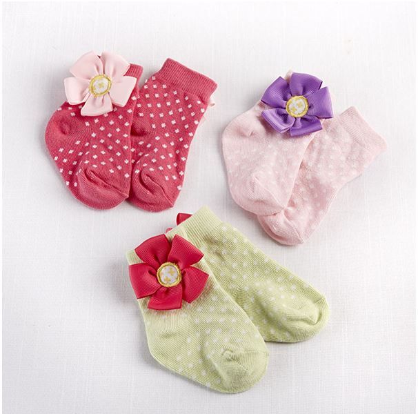 Baby Aspen “Baby in Bloom” 3 Pair of Socks Gift Set