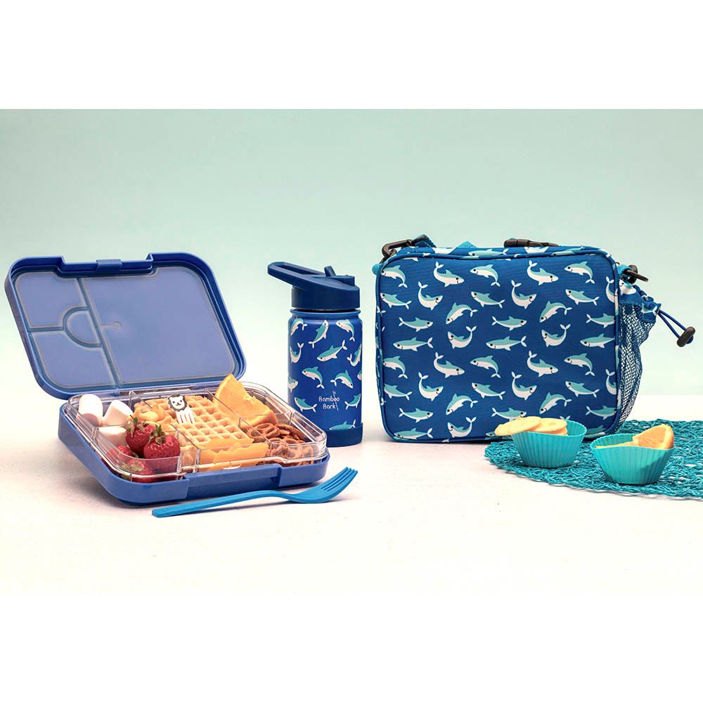 Bamboo Bark - 4-6 Compartments Sharks Print Tritan Lunch Box