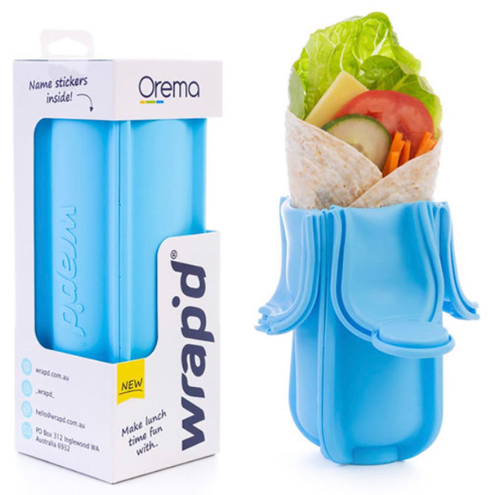 Wrap'd - Reusable Lunch Wrap Holder - Blue