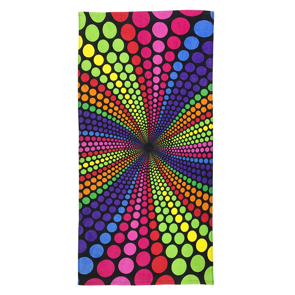 Diveenas - Bath Towel Kidz Love Color Dots