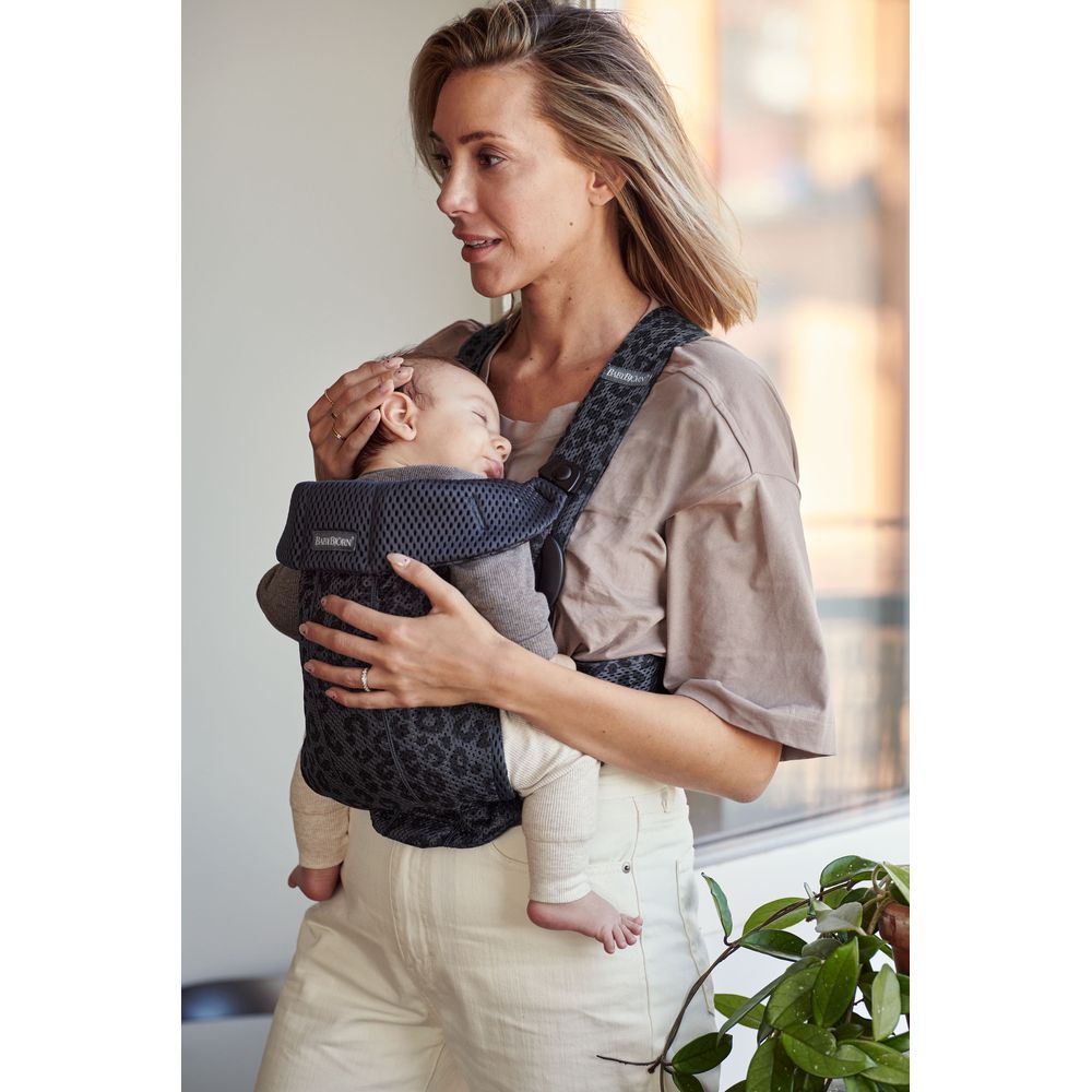 BabyBjorn - Mini Leopard Mini Baby Carrier - Anthracite