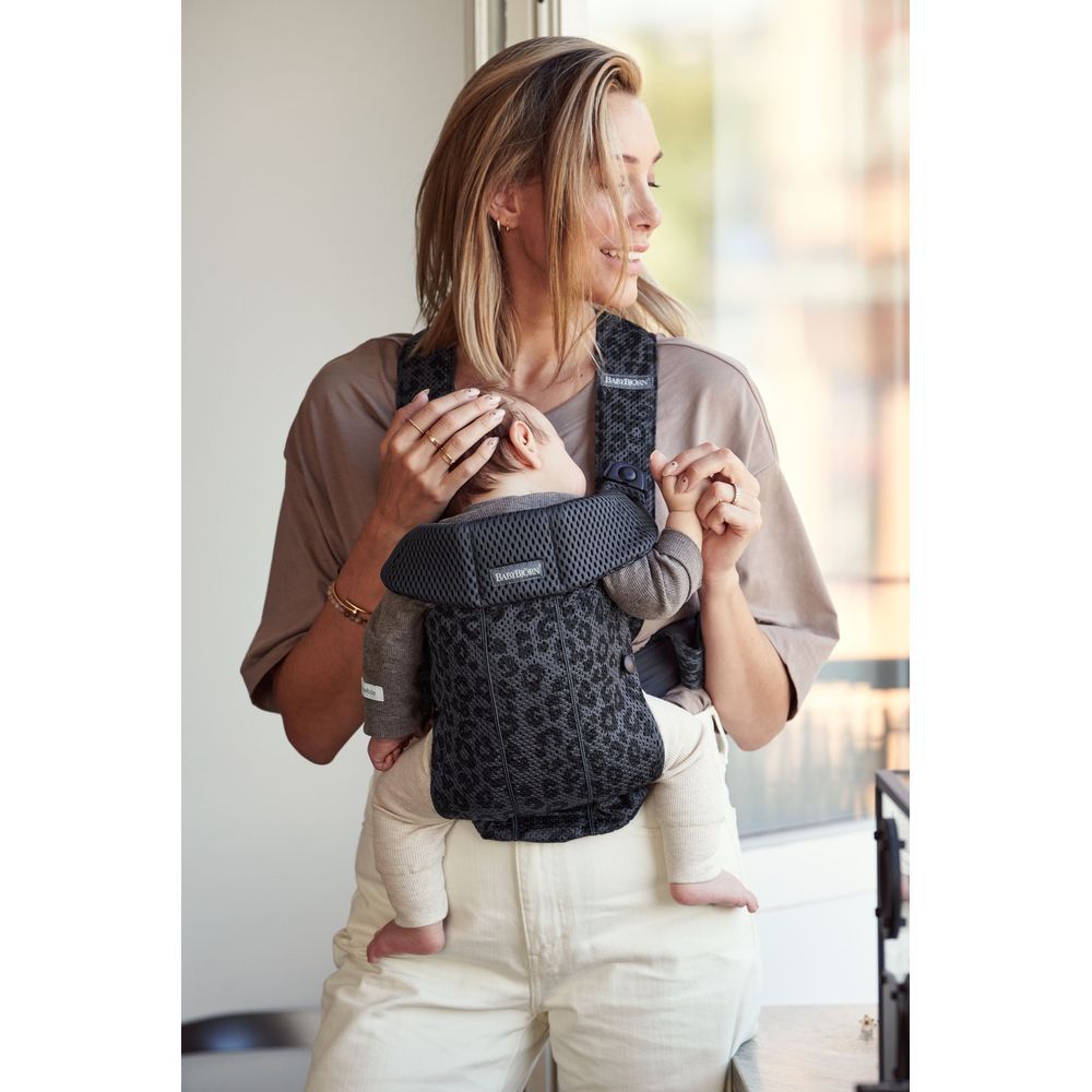 BabyBjorn - Mini Leopard Mini Baby Carrier - Anthracite