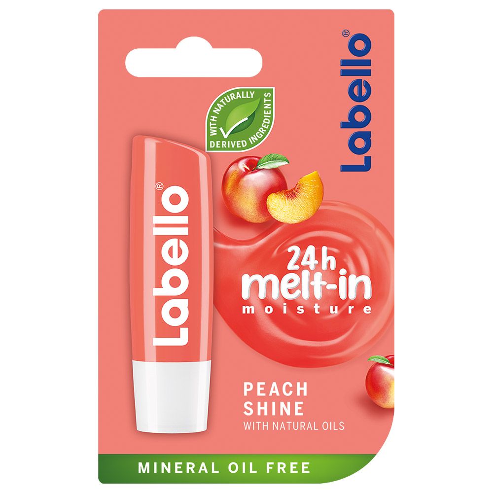 Labello - Peach Shine Lip Balm 4.8gm