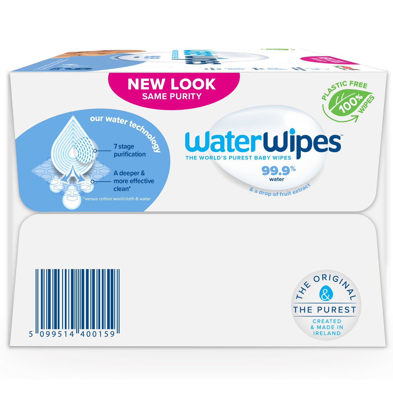 Waterwipes - Original Plastic Free Wet Wipes - 540pcs