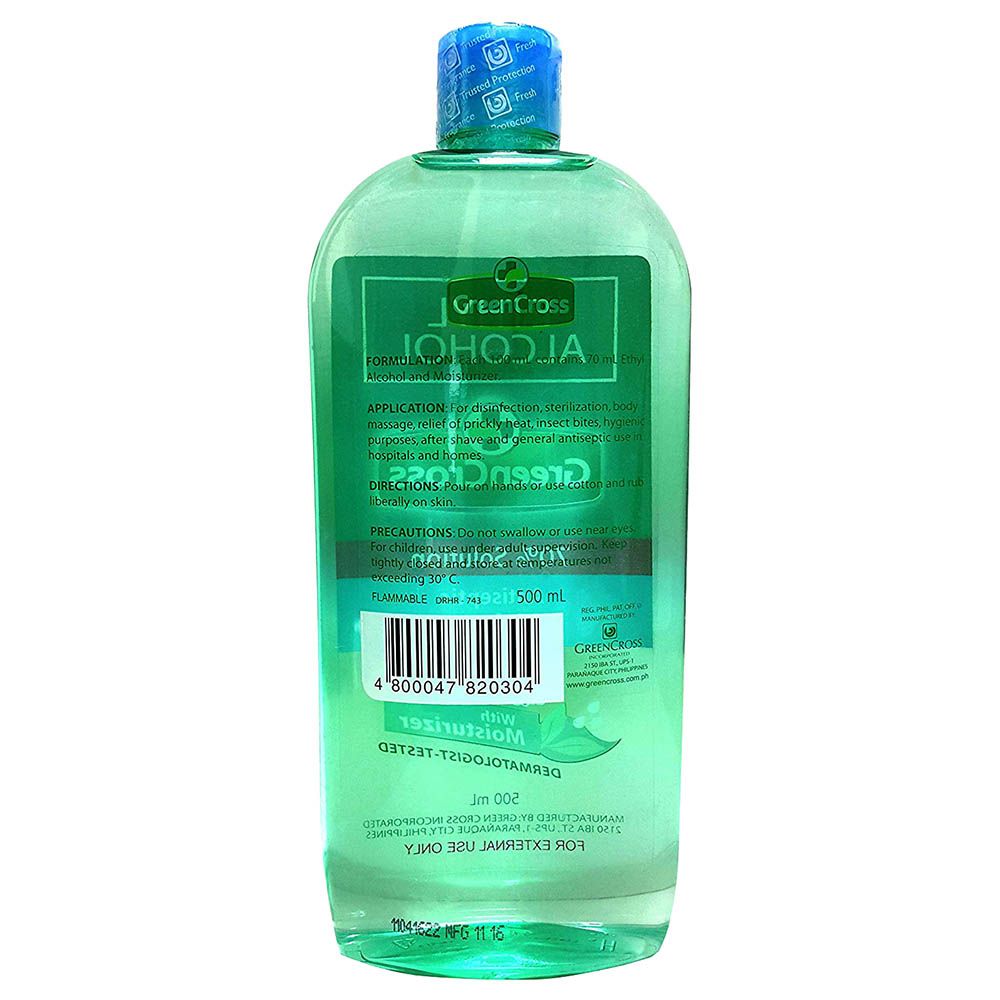 Green Cross - 70% Ethyl Alcohol Disinfectant 500ml