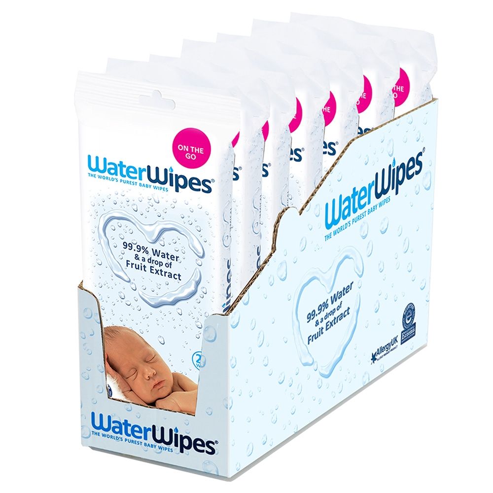 WaterWipes "On the Go" 14x28 Wipes Value Box