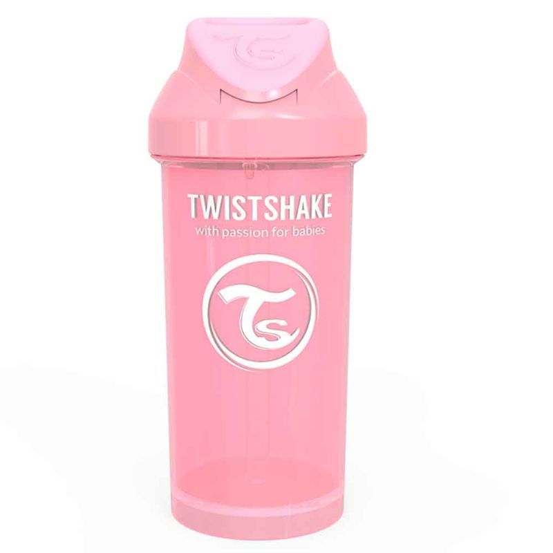 Twistshake - Straw Cup 360ml 6+m - Pastel Pink