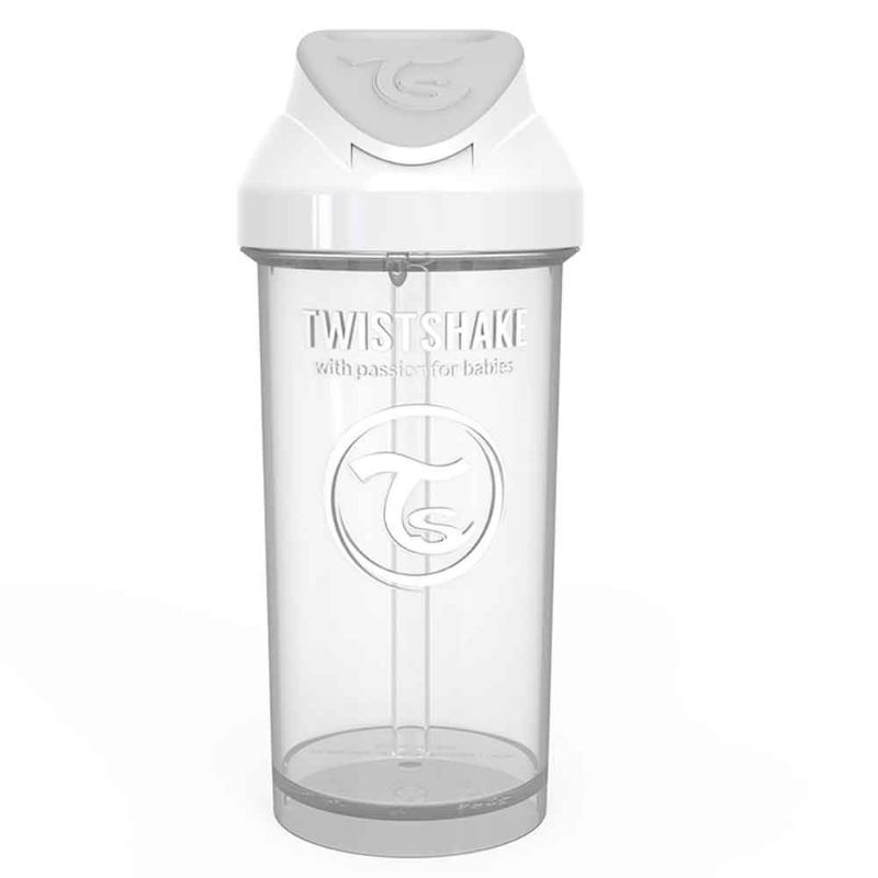 Twistshake - Straw Cup 360ml 6+m - Pastel White