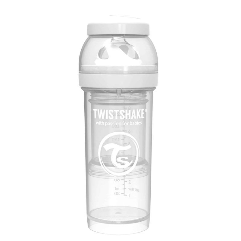 Twistshake - Anti-Colic Feeding Bottle 260ml - White