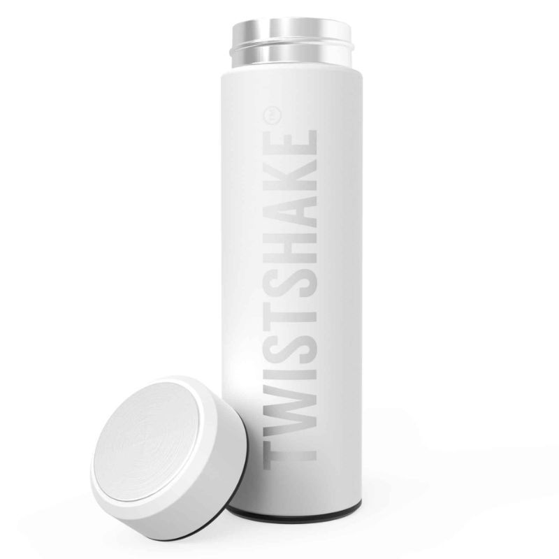 Twistshake - Hot or Cold Bottle 420ml - White