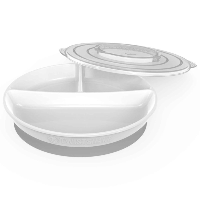 Twistshake - Divided Plate 6+m - White