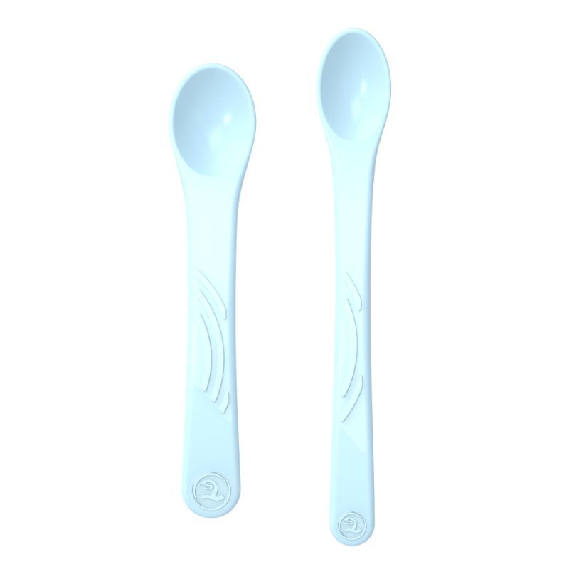 Twistshake - 2 x Feeding Spoon Set 4+m - Pastel Blue